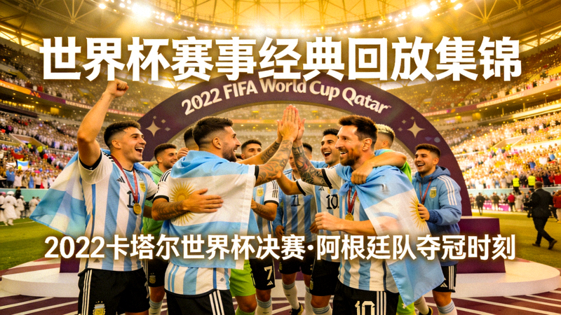 世界杯赛事经典回放集锦 - 2022卡塔尔世界杯决赛阿根廷队庆祝画面
